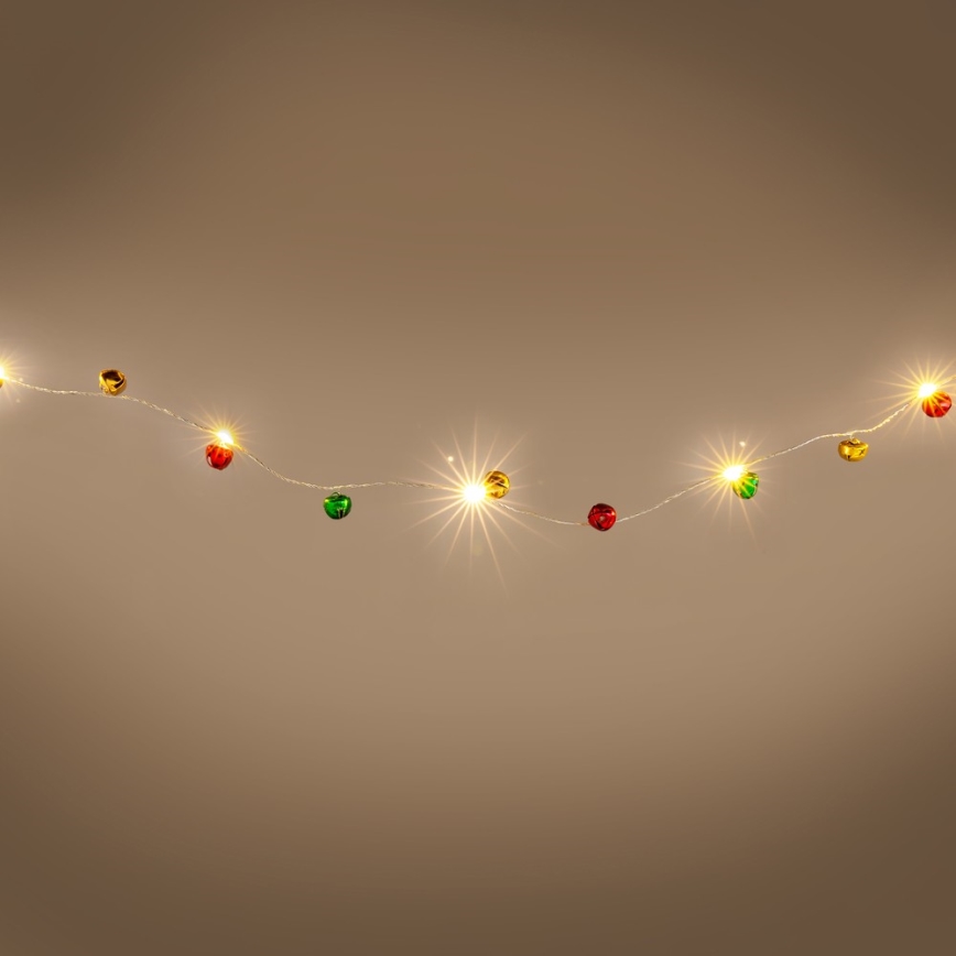 Łańcuch świetlny LED 40 diod, zasilanie 3×AA, długość 4,3 m, ciepła biel