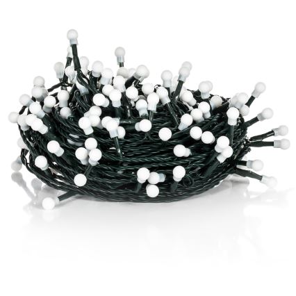 LED łańcuch zewnętrzny 100xLED/8 funkcji 15 m IP44 ciepła biel