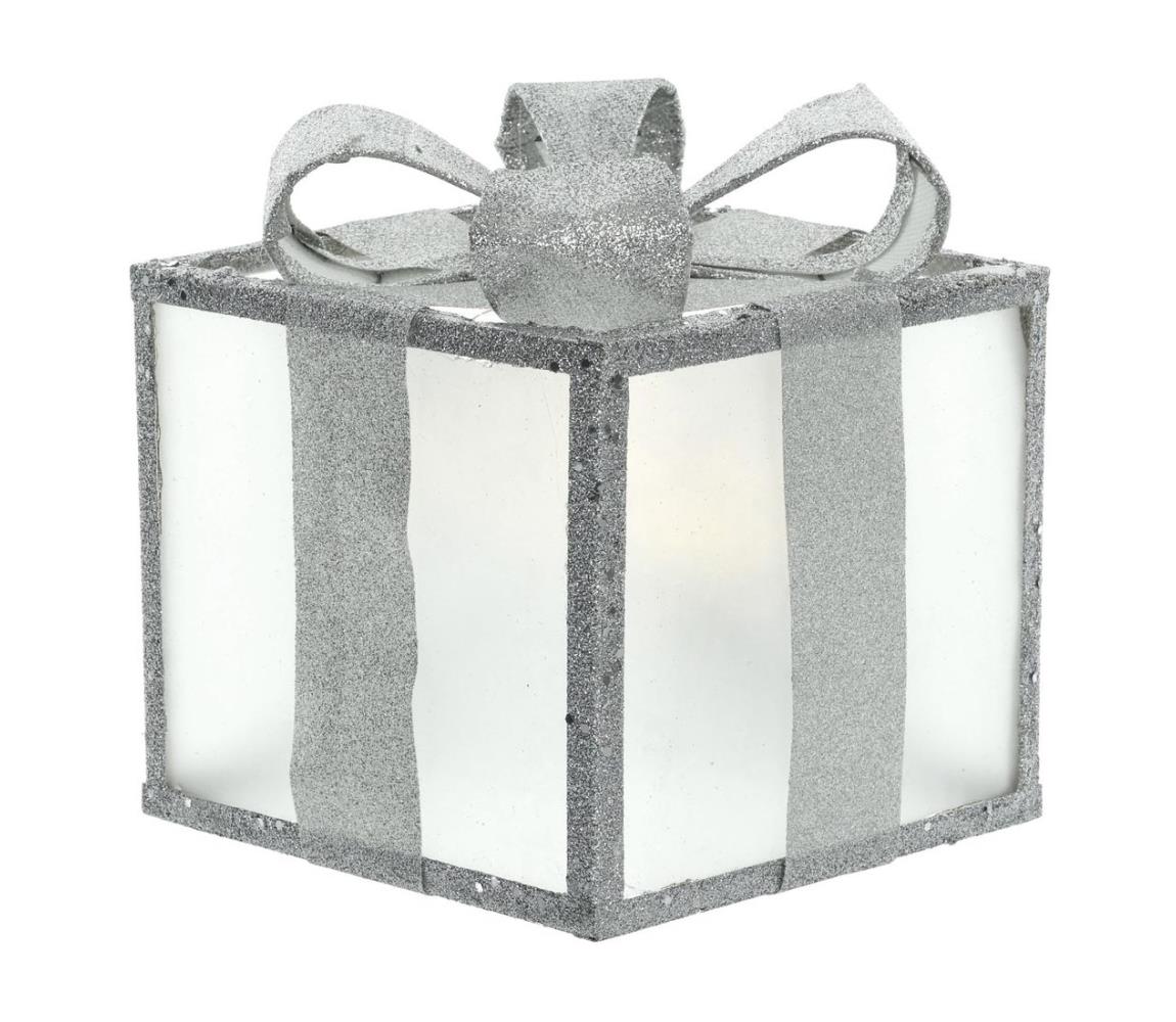 - LED Dekoracja bożonarodzeniowa LED/2xAA 15 cm prezent