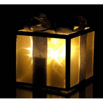 LED Dekoracja bożonarodzeniowa LED/2xAA 15 cm prezent