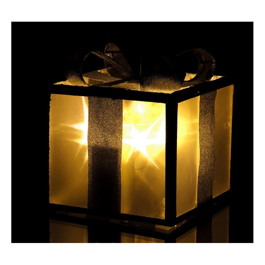 LED Dekoracja bożonarodzeniowa LED/2xAA 15 cm prezent