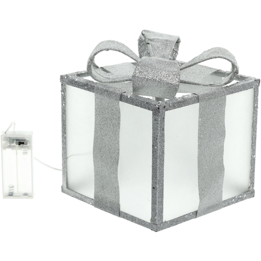 LED Dekoracja bożonarodzeniowa LED/2xAA 15 cm prezent