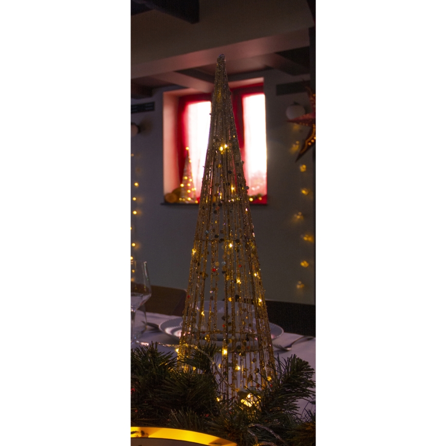 LED Dekoracja bożonarodzeniowa LED/2xAA 40 cm stożek