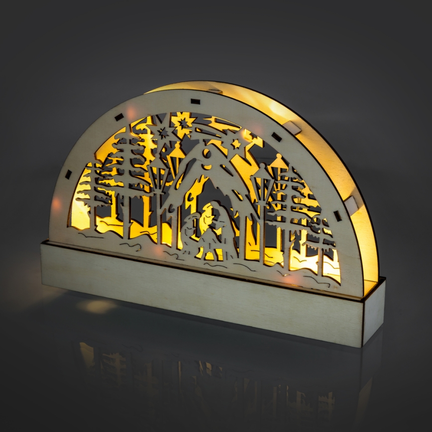 LED Dekoracja bozonarodzeniowa LED/2xAA ciepła biel