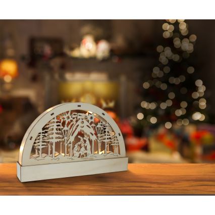 LED Dekoracja bozonarodzeniowa LED/2xAA ciepła biel