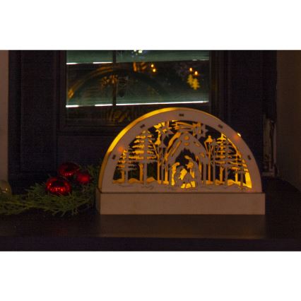 LED Dekoracja bozonarodzeniowa LED/2xAA ciepła biel