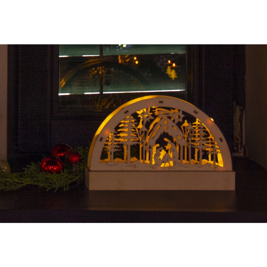 LED Dekoracja bozonarodzeniowa LED/2xAA ciepła biel