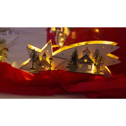 LED Dekoracja bożonarodzeniowa LED/2xAA spadająca gwiazda