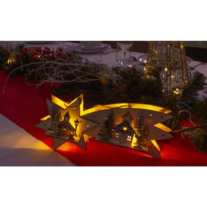 LED Dekoracja bożonarodzeniowa LED/2xAA spadająca gwiazda