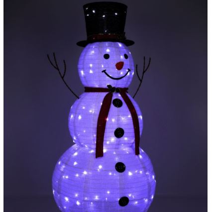 LED Dekoracja bożonarodzeniowa LED/3,6W/230V 180 cm IP44 bałwan