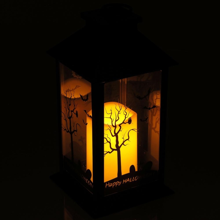 LED Dekoracja HALLOWEEN LED/3xAAA/ciepła biel lampion