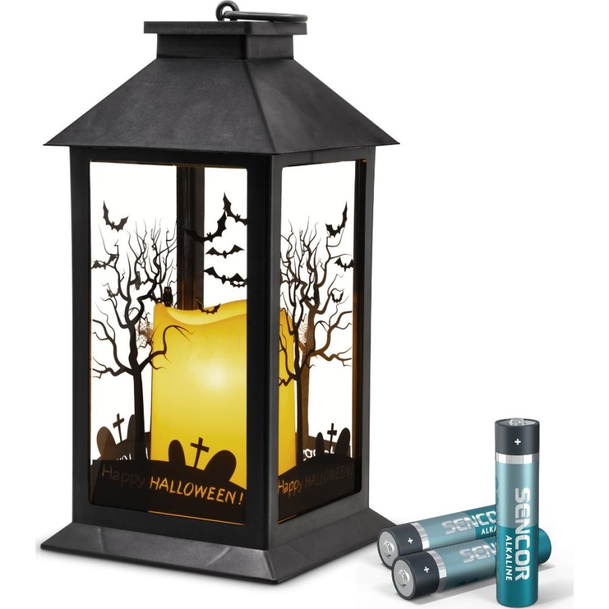 LED Dekoracja HALLOWEEN LED/3xAAA/ciepła biel lampion