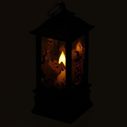 LED Dekoracja HALLOWEEN LED/3xAAA/ciepła biel latarnia z dyniami