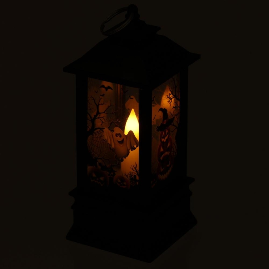 LED Dekoracja HALLOWEEN LED/3xAAA/ciepła biel latarnia z dyniami