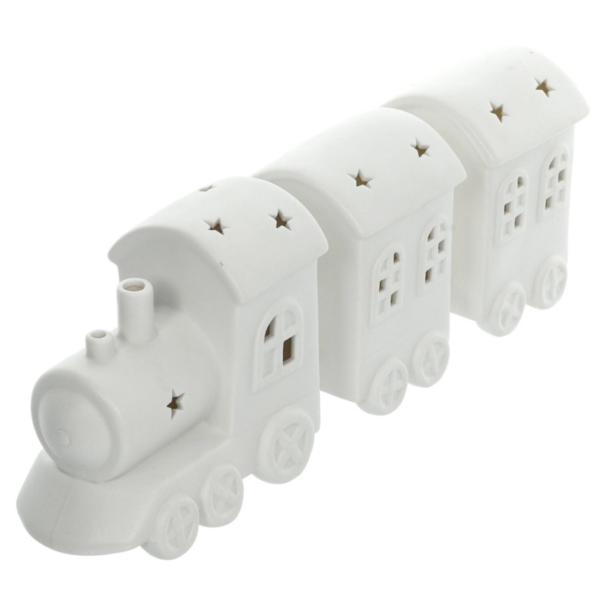 LED Dekoracja porcelanowa LED/3xLR44 pociąg