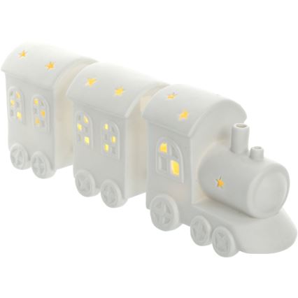 LED Dekoracja porcelanowa LED/3xLR44 pociąg