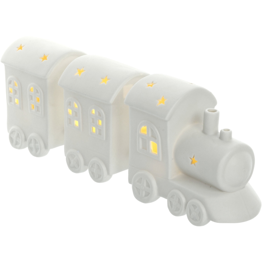 LED Dekoracja porcelanowa LED/3xLR44 pociąg