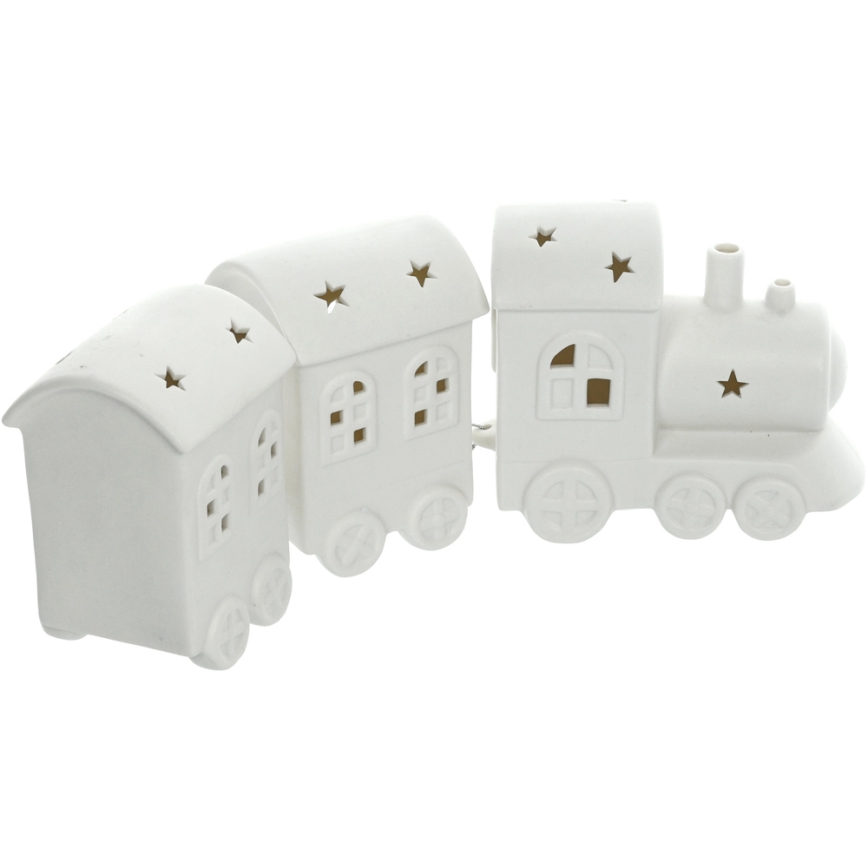 LED Dekoracja porcelanowa LED/3xLR44 pociąg