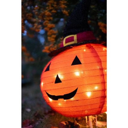 LED Dekoracja zewnętrzna HALLOWEEN LED/3xAA/ciepła biel IP44 dynia