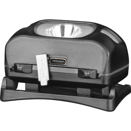 Ładowalna czołówka LED/3W/1200 mAh IP44 czarna