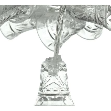 Łańcuch LED 20xLED/3xAA/ciepła biała 2,2m dzwoneczki