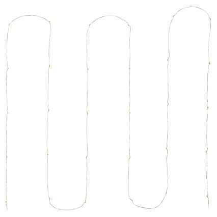 Łańcuch świetlny LED 30xLED/3xAA 3,3m ciepłe białe światło