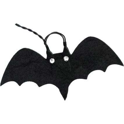 LED Łańcuch dekoracyjny HALLOWEEN 10xLED/2xAA/ciepła biel 1,3 m nietoperze