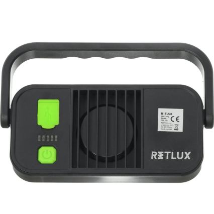 Latarka robocza LED z funkcją powerbanku, 4400 mAh, IP44, żółta/czarna