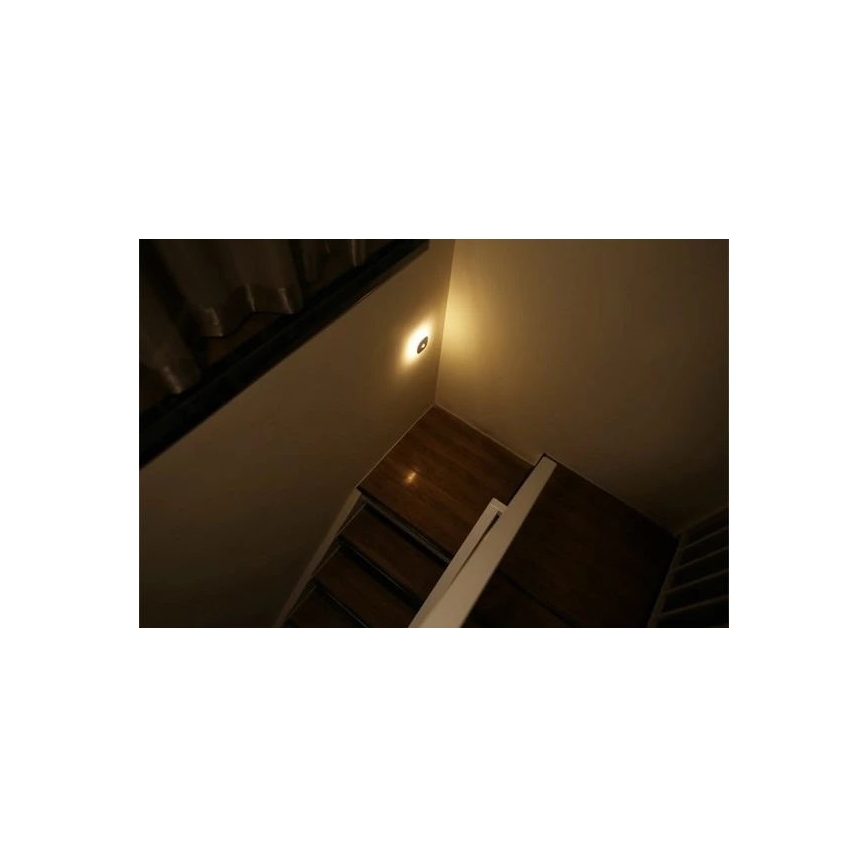 LED Oświetlenie orientacyjne z czujnikiem LED/0,45W/3xAAA 3000K białe
