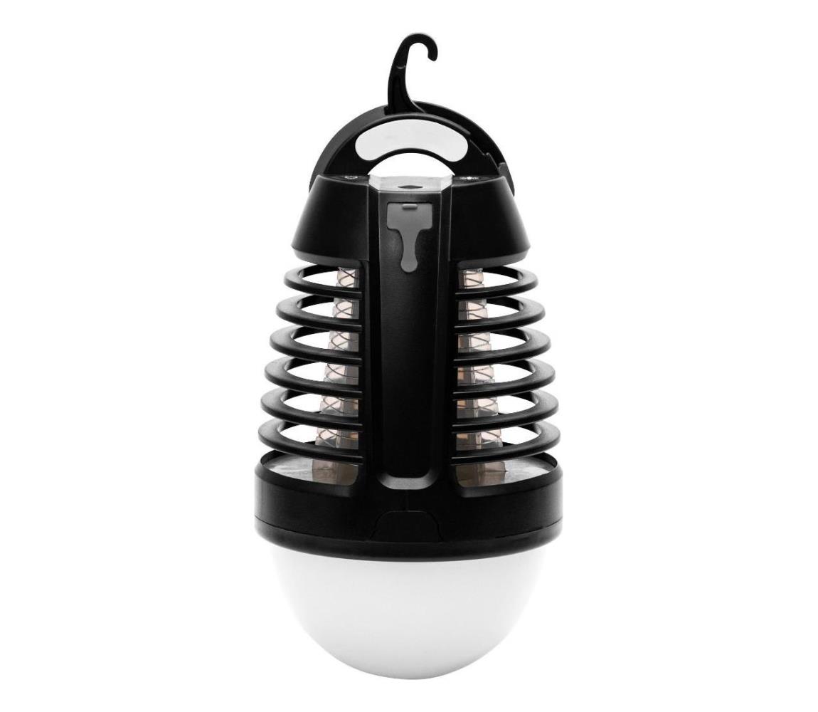- LED Przenośna ładowalna lampa z pułapką na owady LED/5W/1800 mAh IP44 czarna