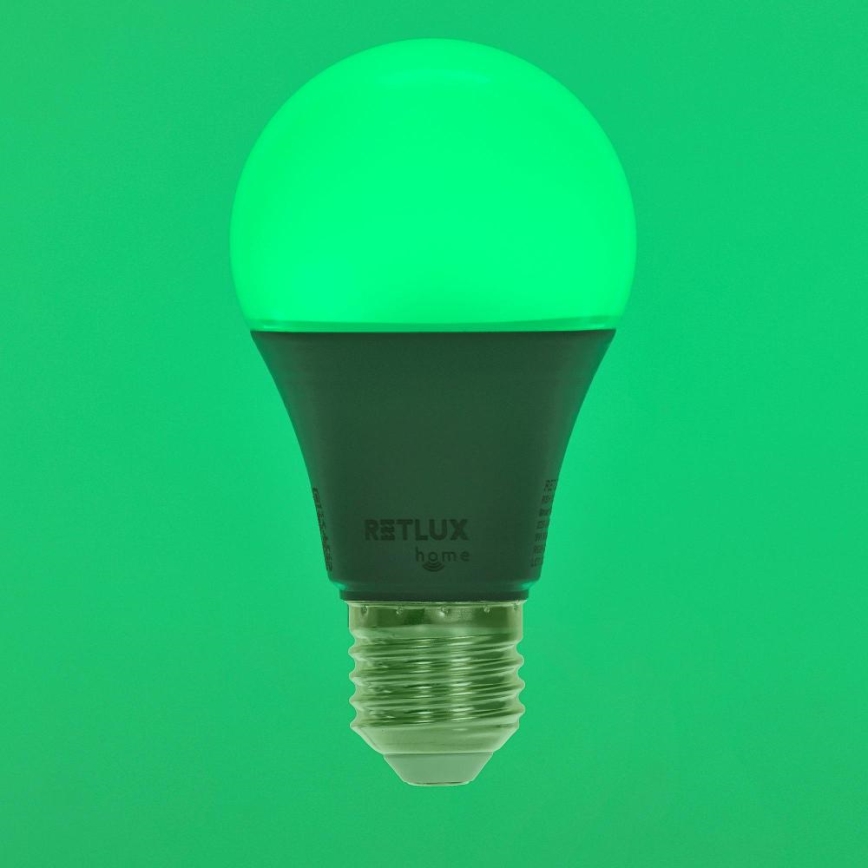 Żarówka LED RGBW ściemnialna A60 E27/9W/230V 2700-6500K Wi-Fi Tuya