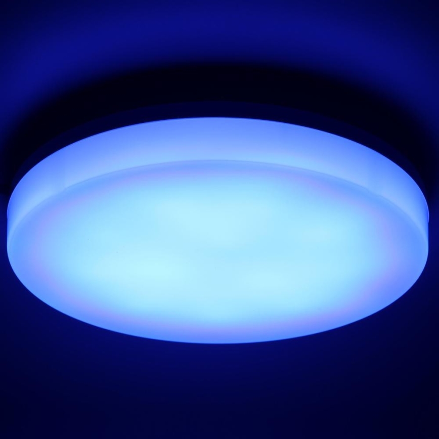 LED RGBW Plafon łazienkowy ściemnialny LED/20W/230V Wi-Fi IP44 biały