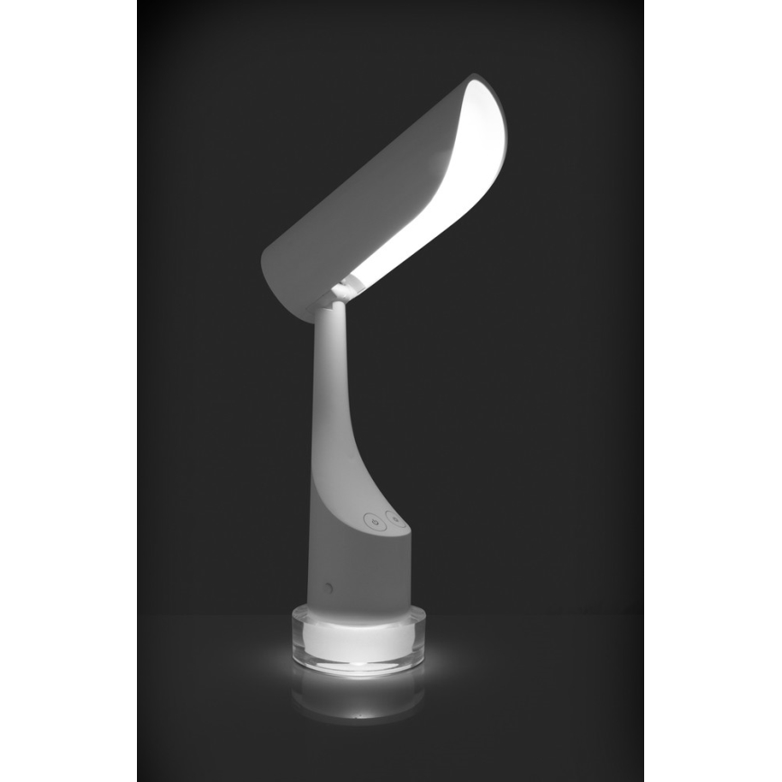 LED RGBW Ściemnialna akumulatorowa lampka stołowa LED/5W/5V 2000 mAh 3000/6000K biała