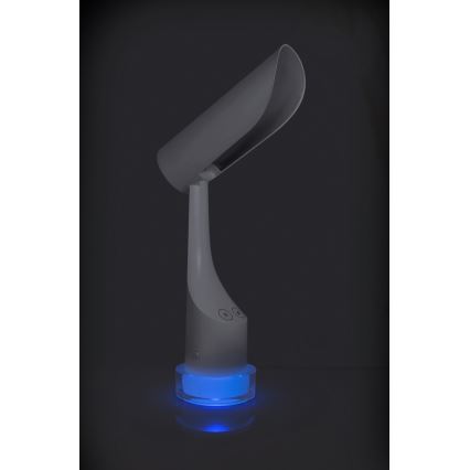LED RGBW Ściemnialna akumulatorowa lampka stołowa LED/5W/5V 2000 mAh 3000/6000K biała