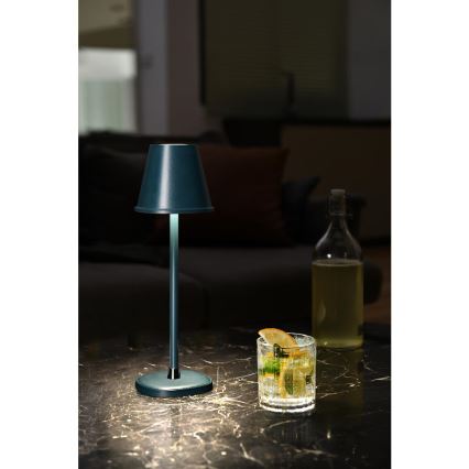 LED Ściemnialna akumulatorowa lampa stołowa LED/3W/1800 mAh ciemnoniebieski