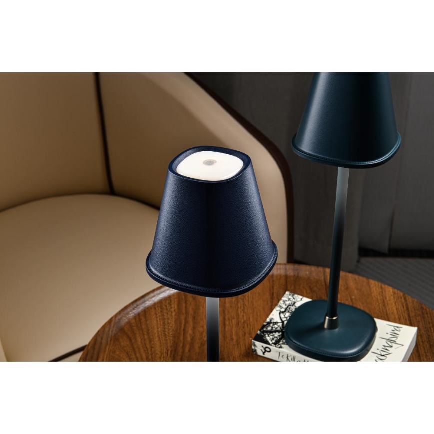 LED Ściemnialna akumulatorowa lampa stołowa LED/3W/1800 mAh ciemnoniebieski
