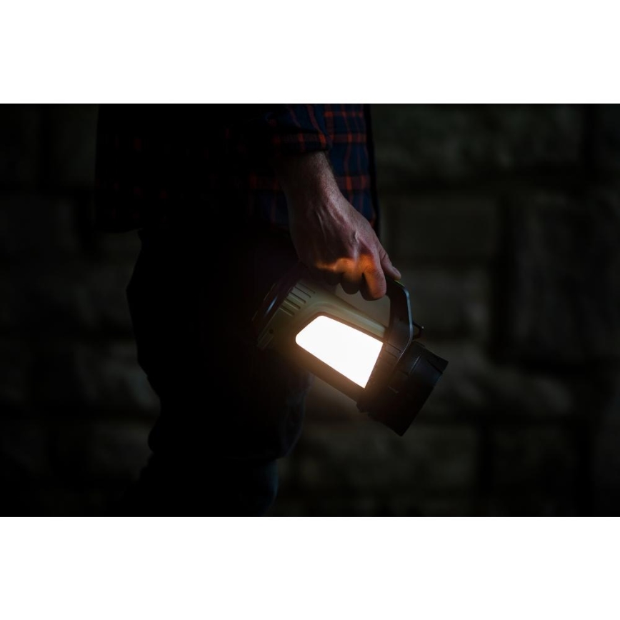 Retlux - LED Ściemnialna zewnętrzna akumulatorowa latarka z power bankiem LED/21W/4400 mAh IP44