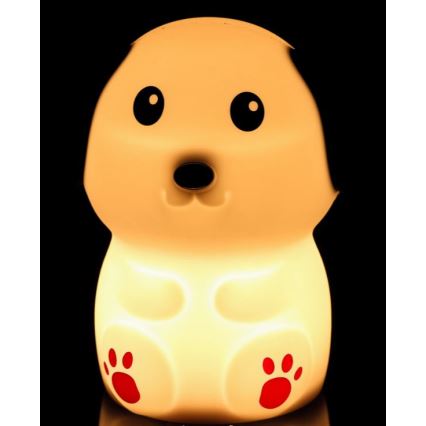 LED Dziecięca lampka nocna ściemnialna LED/0,4W/1000 mAh pies