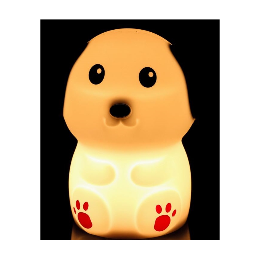 LED Dziecięca lampka nocna ściemnialna LED/0,4W/1000 mAh pies