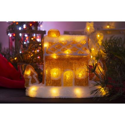 LED Świąteczna dekoracja LED/3xAA ciepła biel
