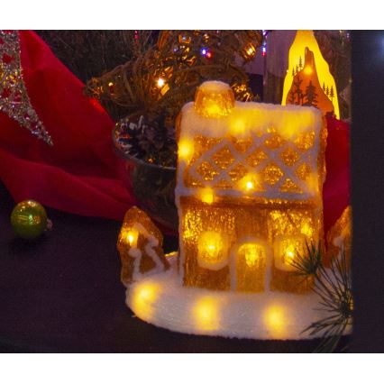 LED Świąteczna dekoracja LED/3xAA ciepła biel
