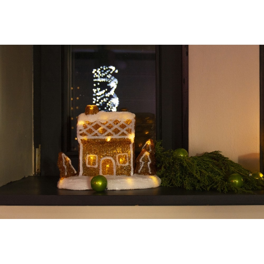 LED Świąteczna dekoracja LED/3xAA ciepła biel