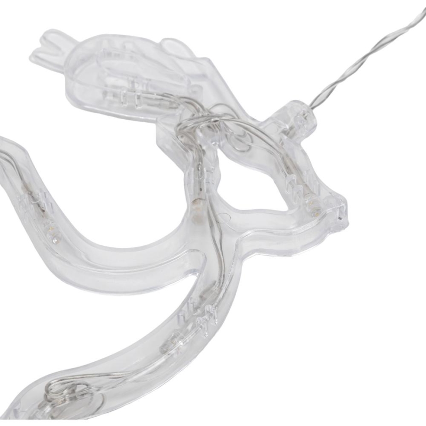 LED dekoracja świąteczna LED/3xAAA/ciepłe białe światło renifer