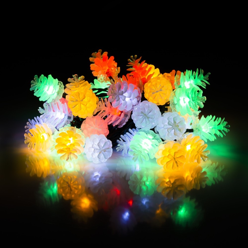 LED Świąteczny, ogrodowy łańcuch  40xLED/15m IP44 kolorowy