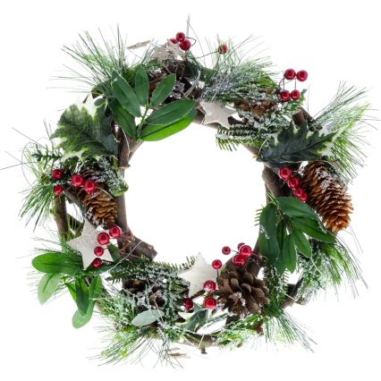 LED Wieniec bożonarodzeniowy LED/3xAA śr. 30 cm