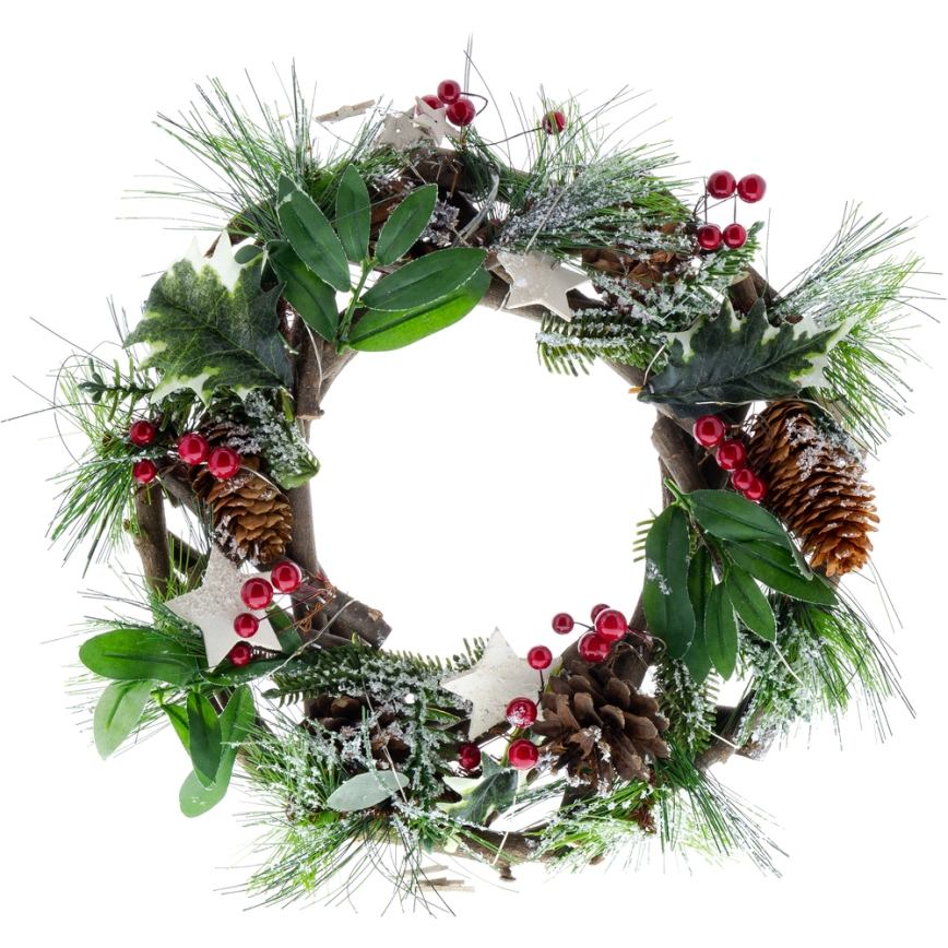 LED Wieniec bożonarodzeniowy LED/3xAA śr. 30 cm