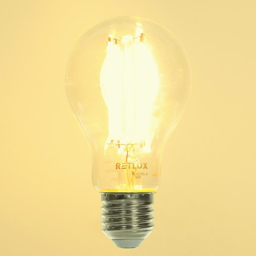 Żarówka LED ściemnialna FILAMENT A60 E27/7W/230V 2700-6500K Wi-Fi Tuya