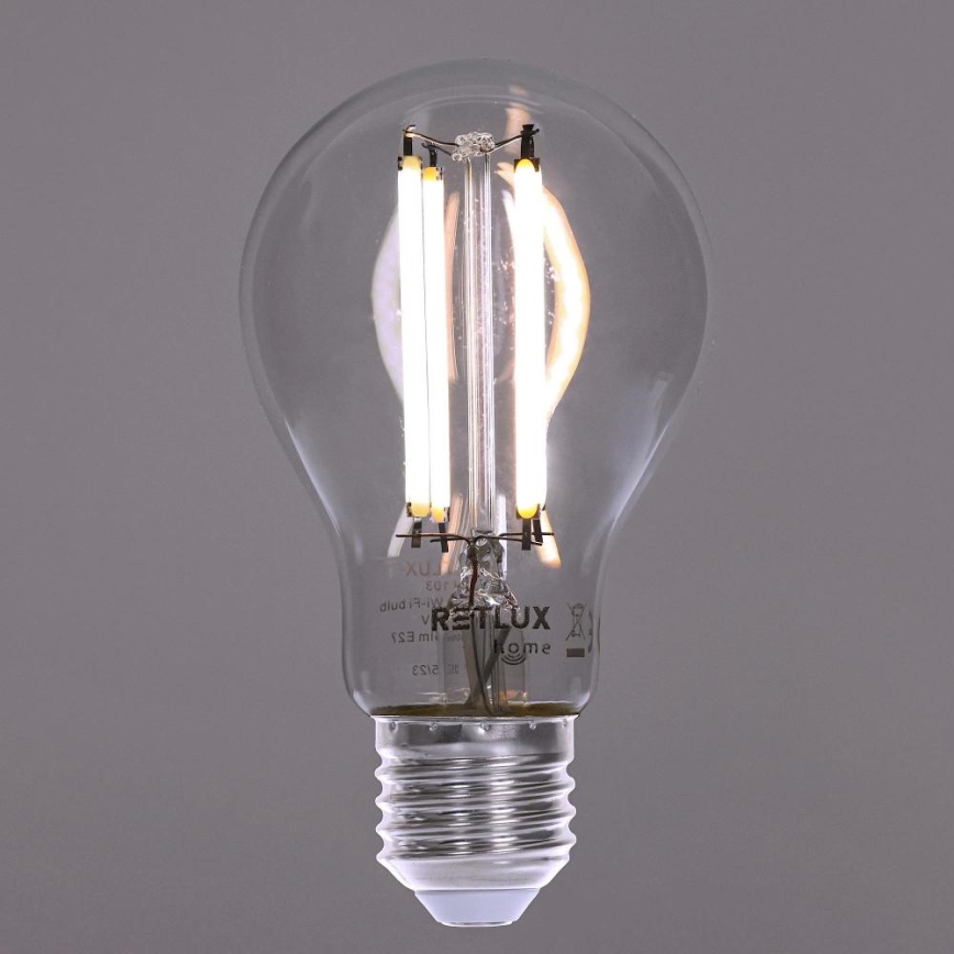 Żarówka LED ściemnialna FILAMENT A60 E27/7W/230V 2700-6500K Wi-Fi Tuya