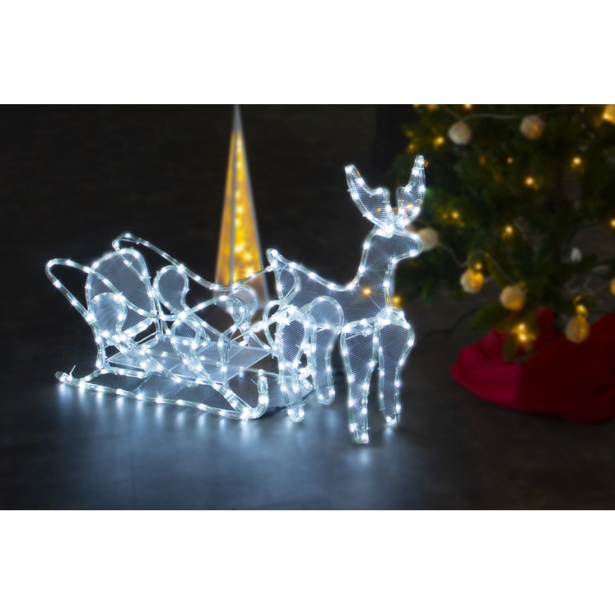 LED Zewnętrzna dekoracja bożonarodzeniowa LED/12W/230V IP44 renifer