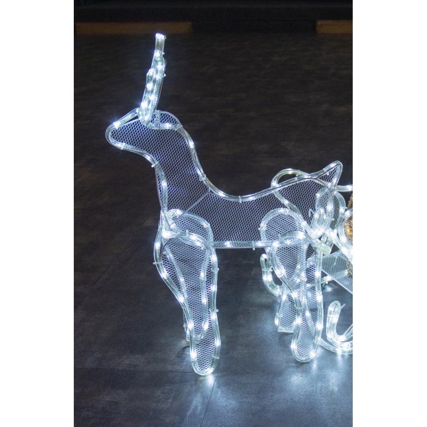 LED Zewnętrzna dekoracja bożonarodzeniowa LED/12W/230V IP44 renifer